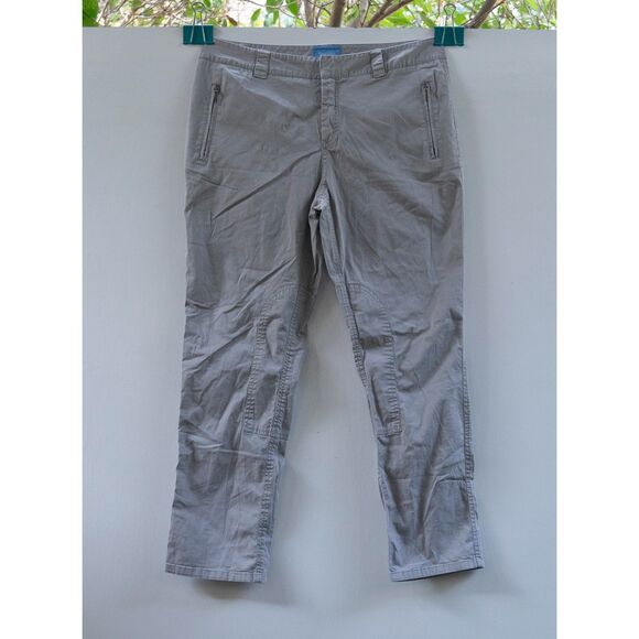 Simply Vera Wang Pant Women Size 10P Beige Zip Pocket Equestrian - Picture 1 of 8
